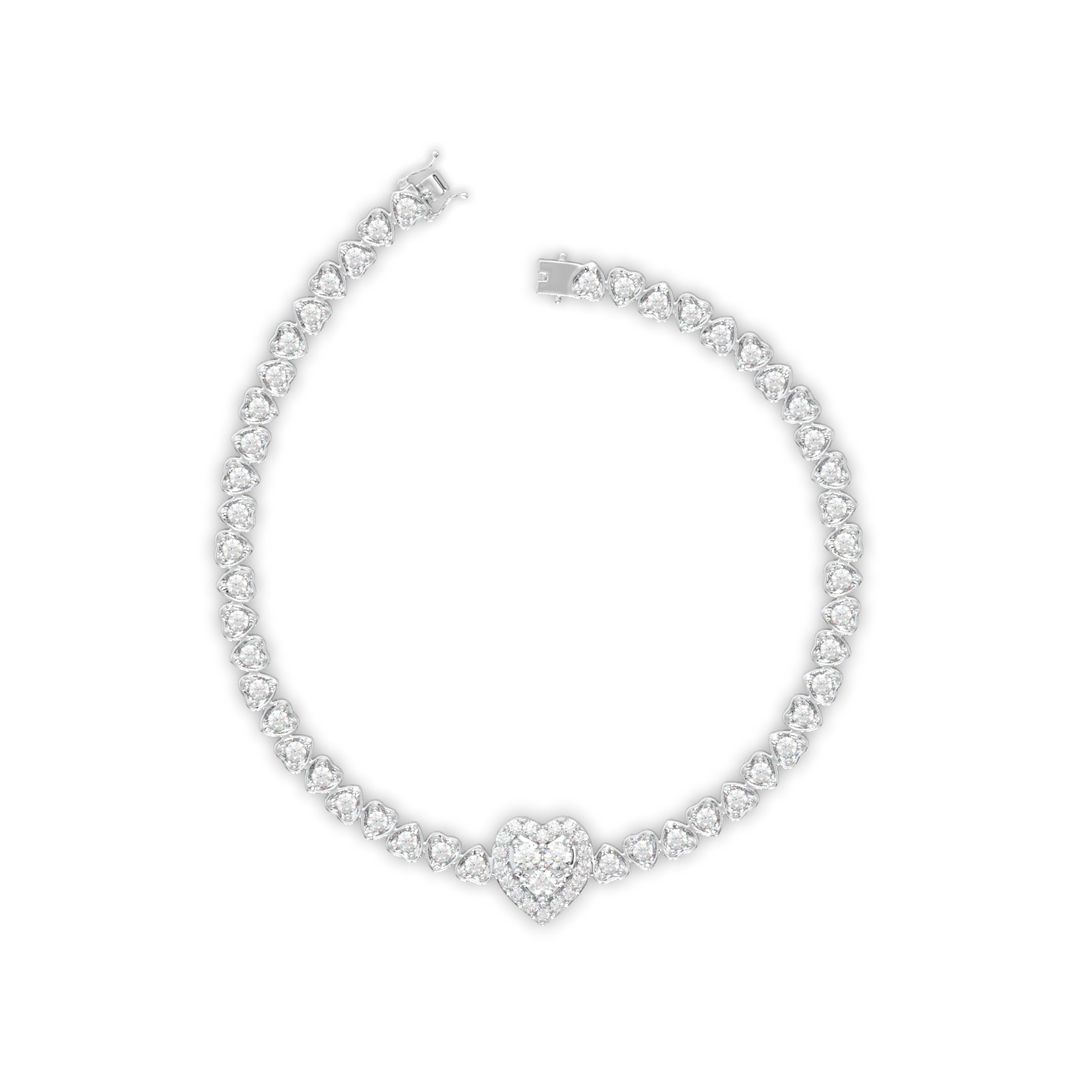 Delicate  Lab Grown Diamond Bracelet by Stefee Jewels