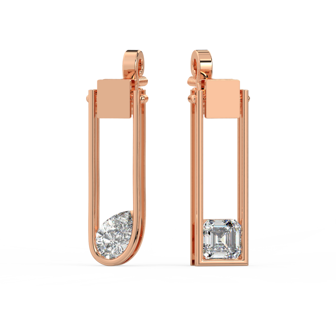 Twinkling Treasures Lab Grown Diamond Drop Earrings by Stefee Jewels