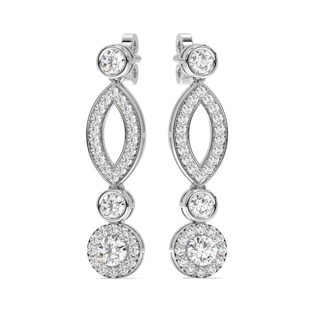 Glamour Droplet Earrings By Stefee Jewels