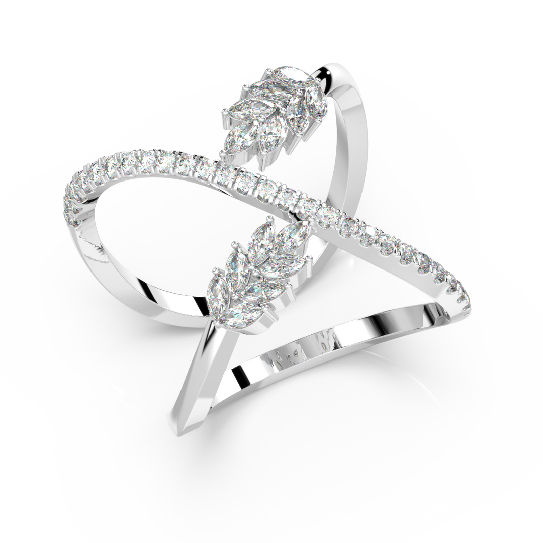 Brilliant Petals Lab Grown Diamond Ring by Stefee Jewels