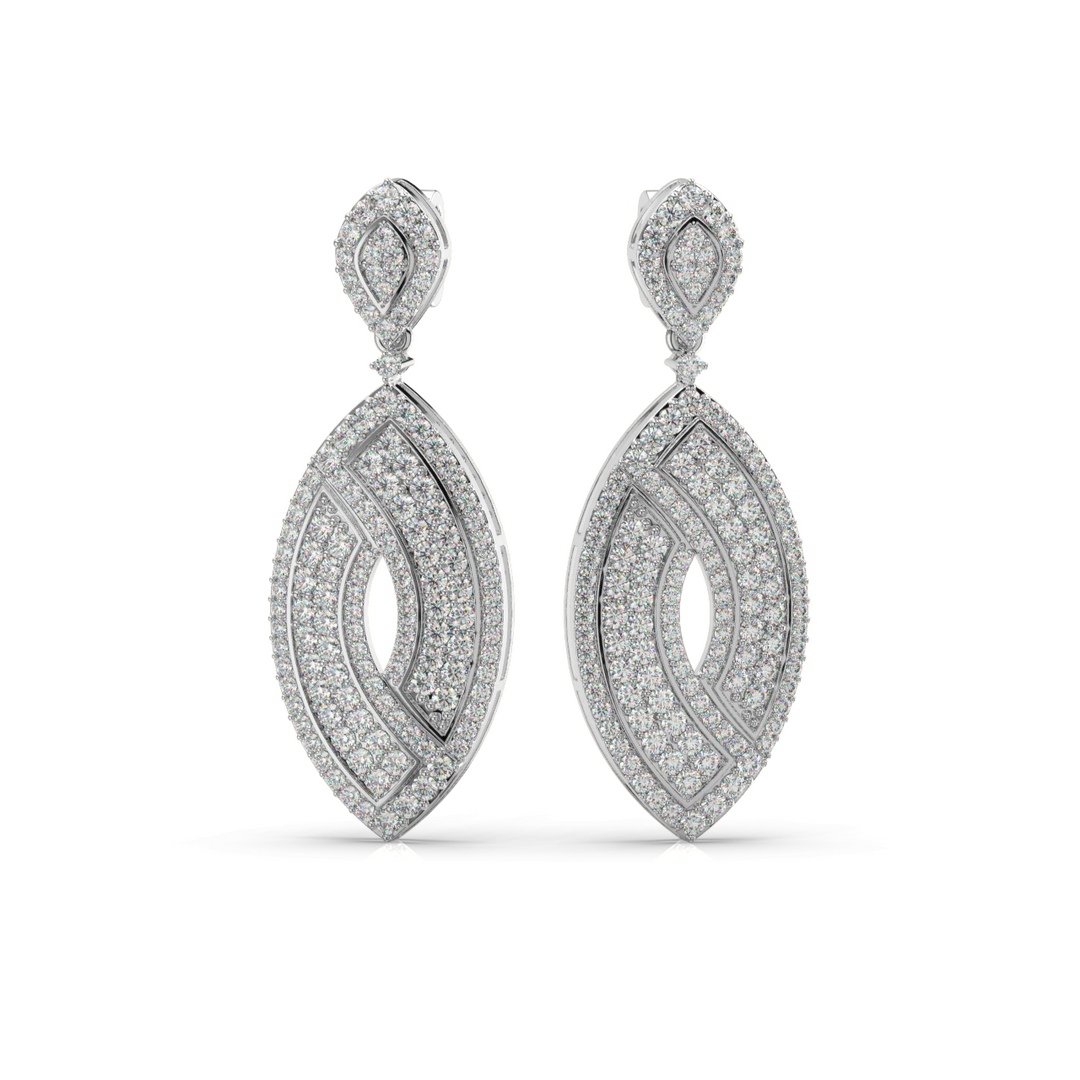 Bright Charms Lab Grown Diamond Drop Earrings by Stefee Jewels