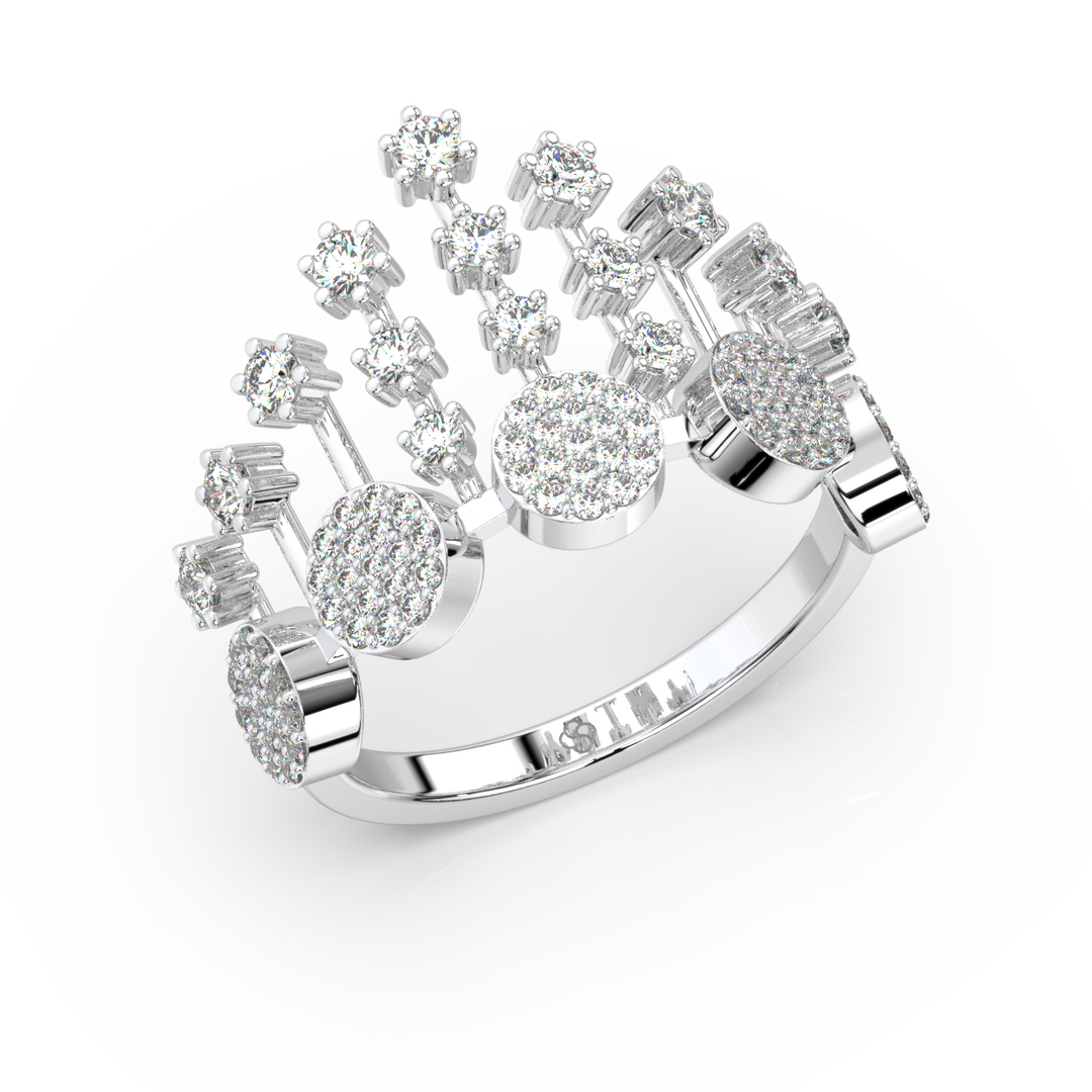 The Crown  Lab Grown Diamond   Ring by Stefee Jewels