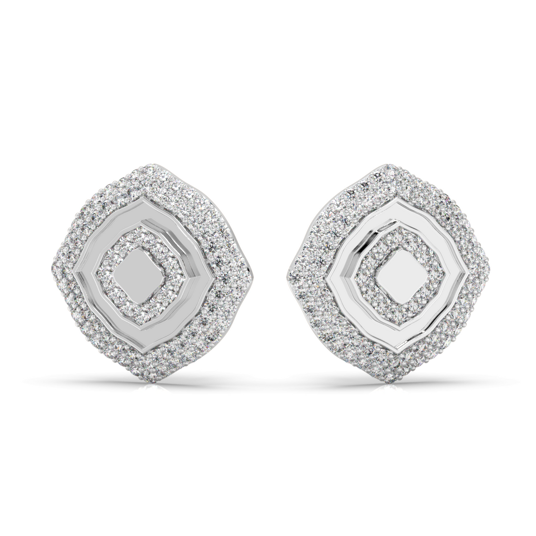 Shimmering Light Lab Grown Diamond Studd Earrings by Stefee Jewels