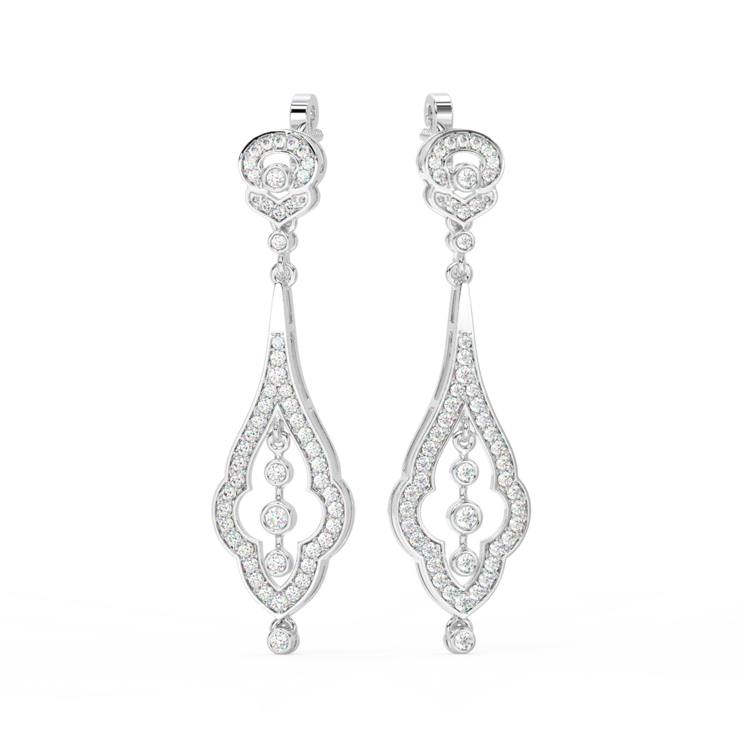 Precious Glow Lab Grown Diamond Drop Earrings by Stefee Jewels