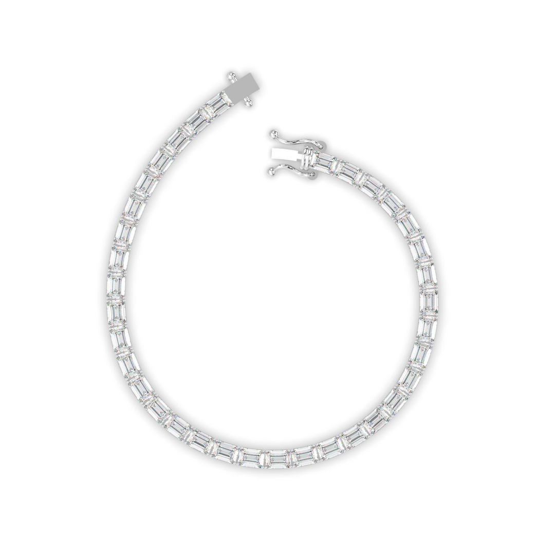 Radiant Lab Grown Diamond Tennis Bracelets by Stefee Jewels