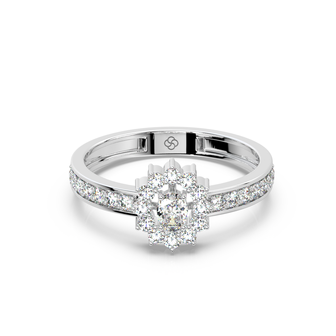 Radiant Engagement Lab Grown Diamond  Ring by Stefee Jewels