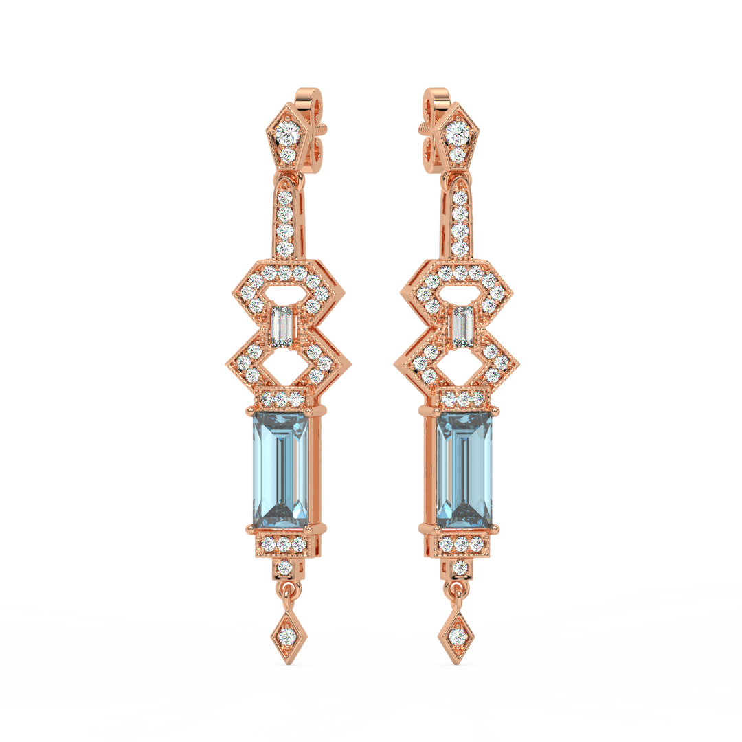 Pure Glow Lab Grown Diamond Drop Earrings by Stefee Jewels