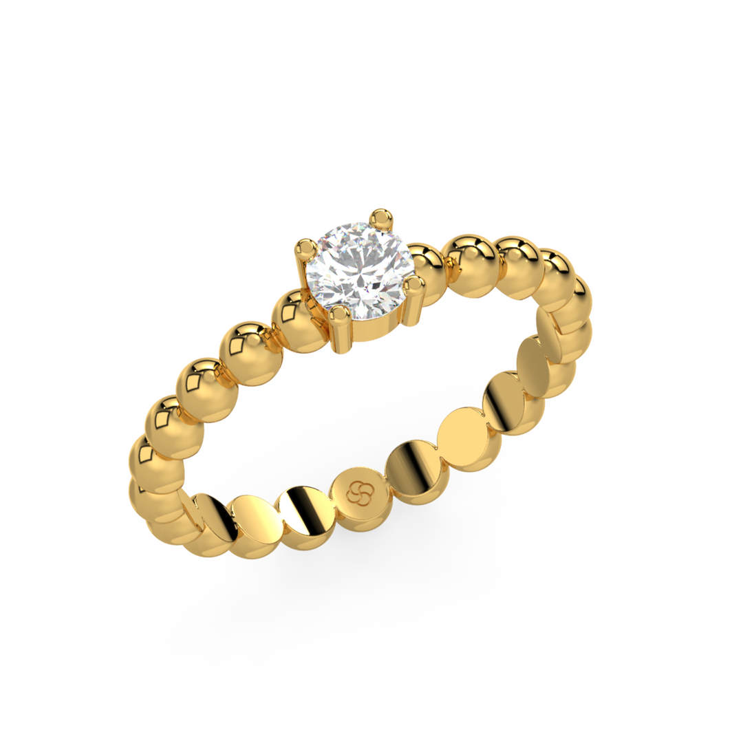 Radiant Single Stone Lab Grown Diamond Ring by Stefee Jewels