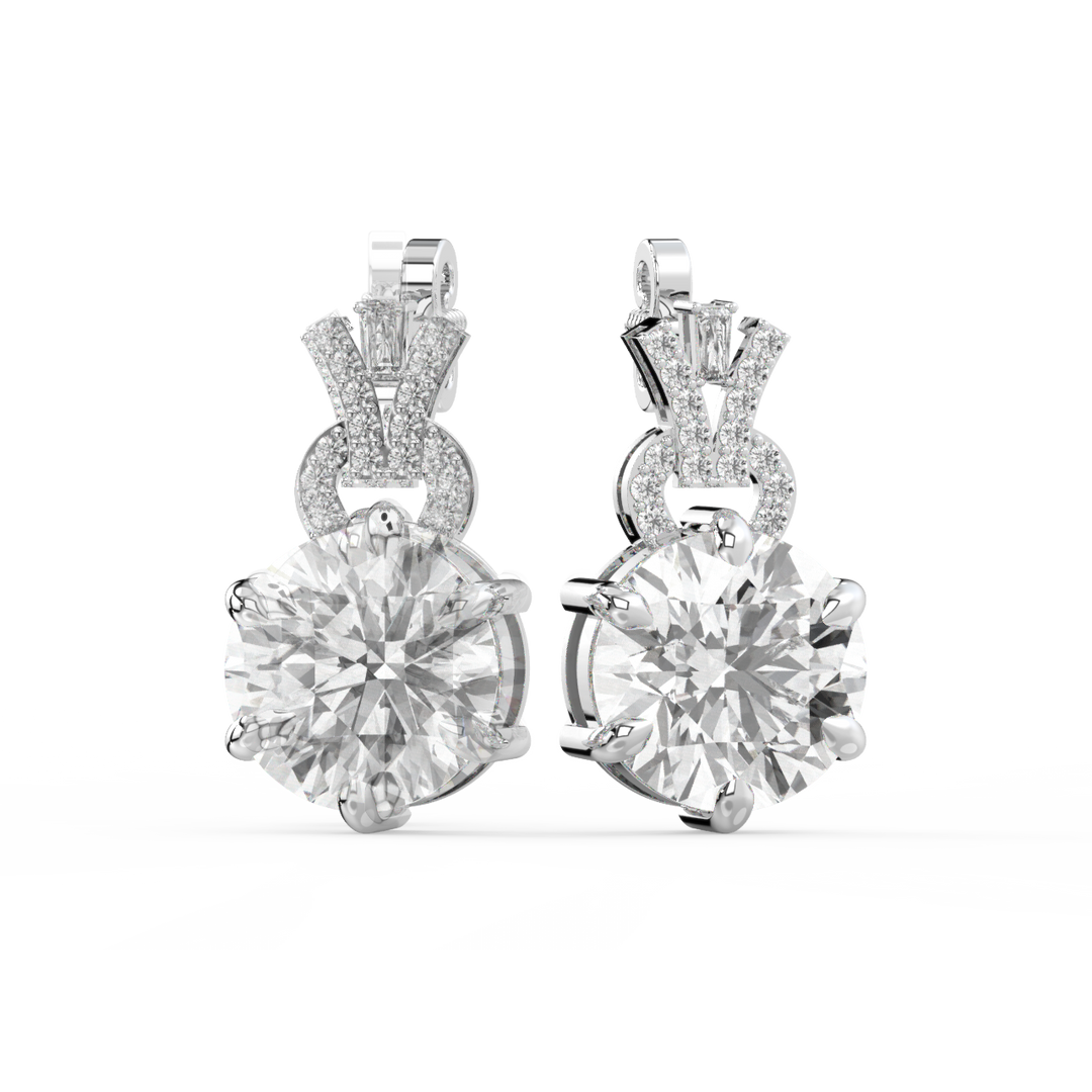 Elegant Glimmer Lab Grown Diamond Stud Earrings by Stefee Jewels