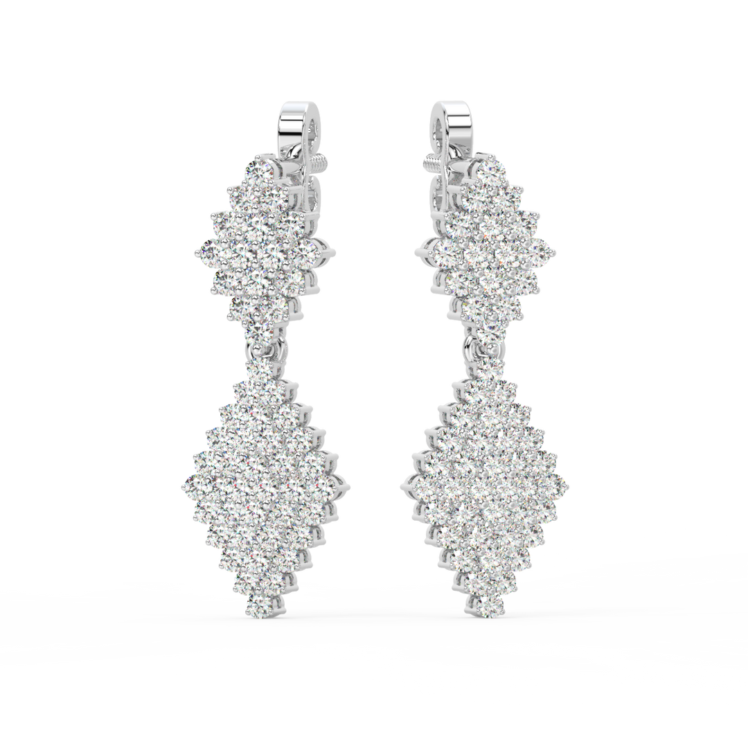 Lab Grown Diamond Raindrop Earrings  By Stefee Jewels