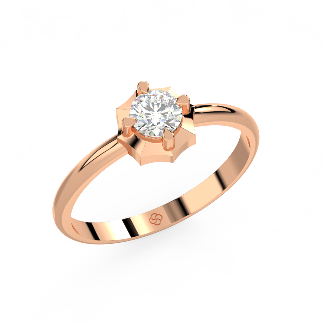 Empress Halo Lab Grown Diamond Engagement Ring by Stefee Jewels