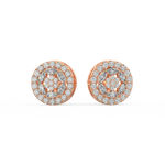 Load image into Gallery viewer, Glitzy Floral Lab Grown Diamond  Pendant Set by Stefee Jewels