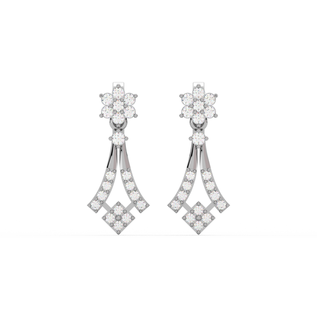 Brilliant Beauty Lab Grown Diamond Drop Earrings by Stefee Jewels