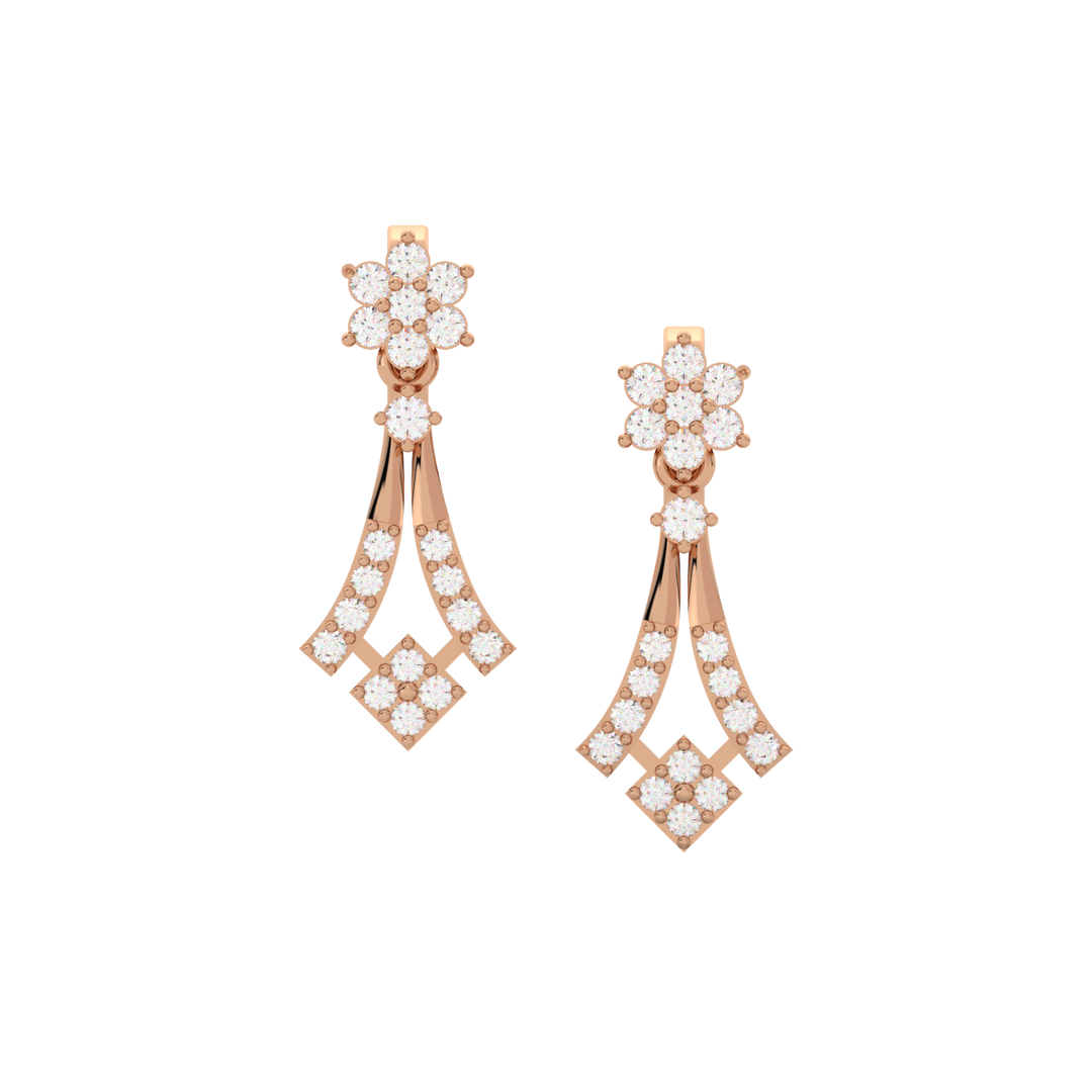 Brilliant Beauty Lab Grown Diamond Drop Earrings by Stefee Jewels