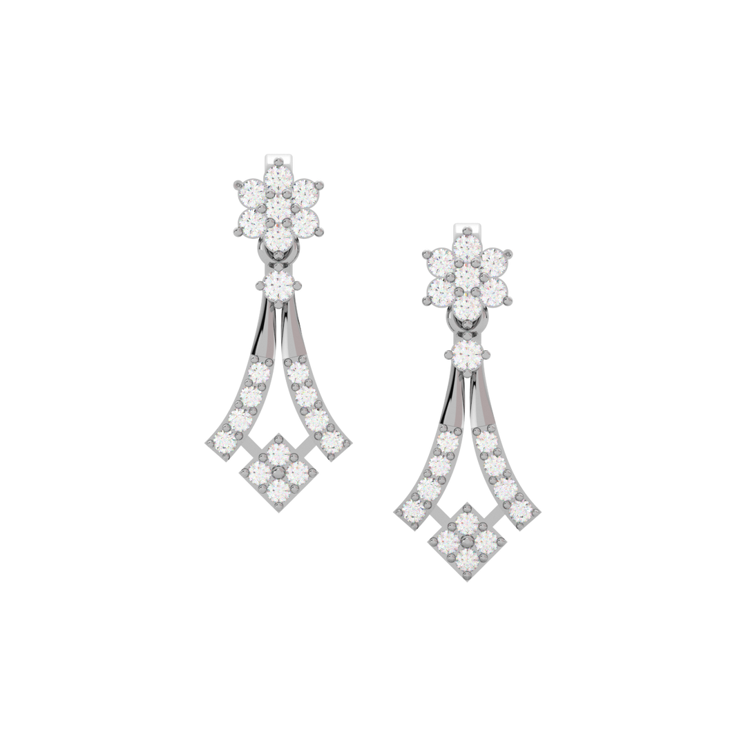 Brilliant Beauty Lab Grown Diamond Drop Earrings by Stefee Jewels