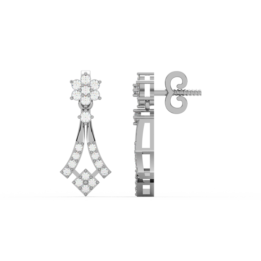 Brilliant Beauty Lab Grown Diamond Drop Earrings by Stefee Jewels