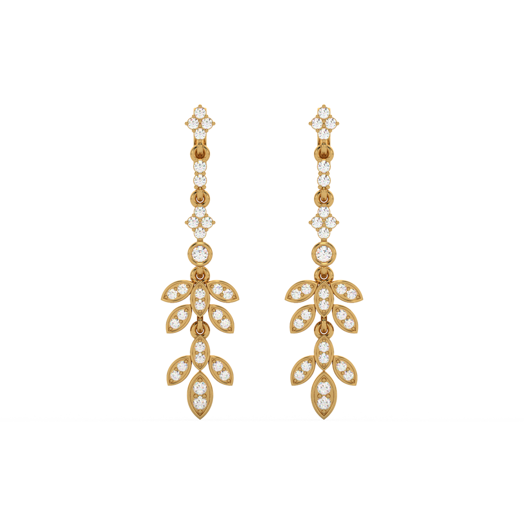 Brilliant Drift Lab Grown Diamond Drop Earrings by Stefee Jewels