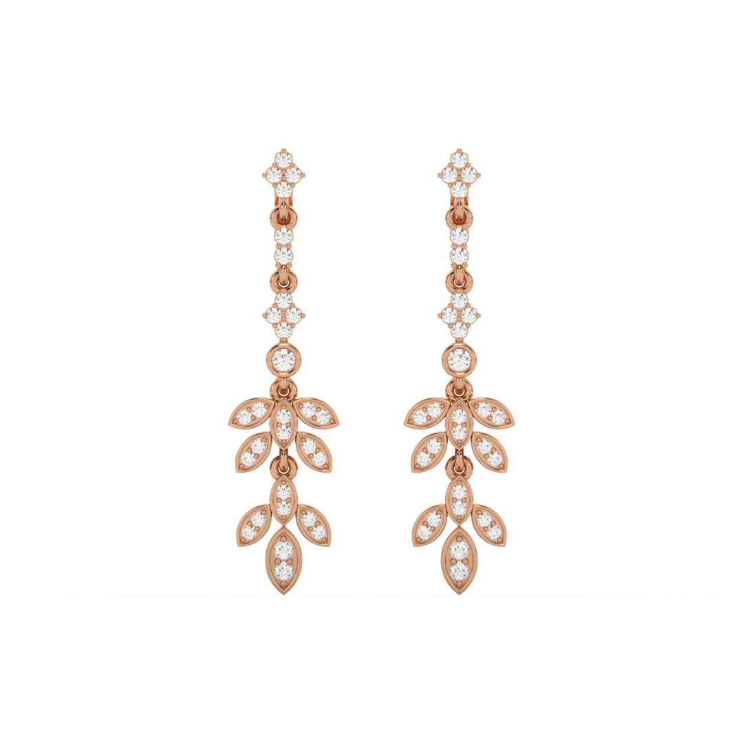 Brilliant Drift Lab Grown Diamond Drop Earrings by Stefee Jewels