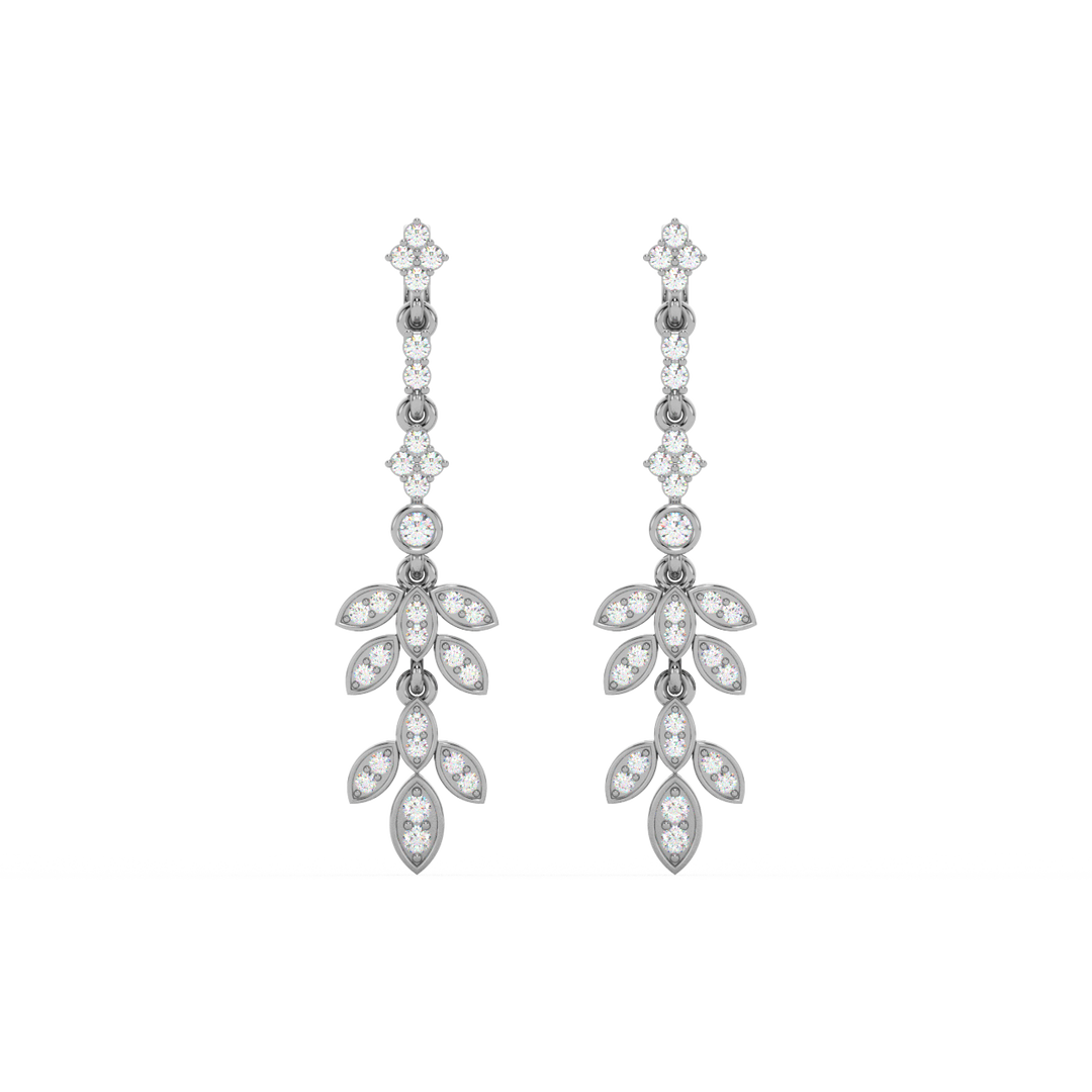 Brilliant Drift Lab Grown Diamond Drop Earrings by Stefee Jewels