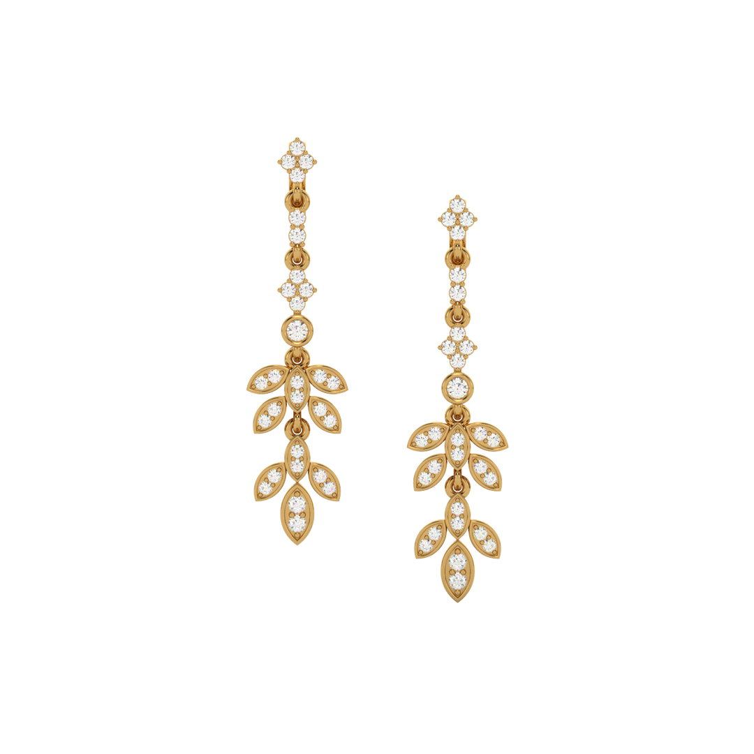 Brilliant Drift Lab Grown Diamond Drop Earrings by Stefee Jewels