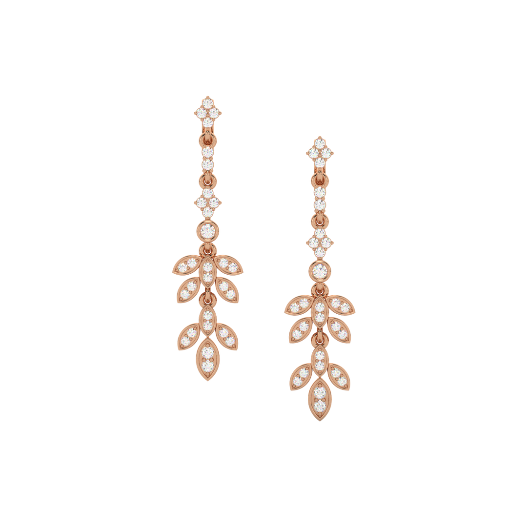 Brilliant Drift Lab Grown Diamond Drop Earrings by Stefee Jewels