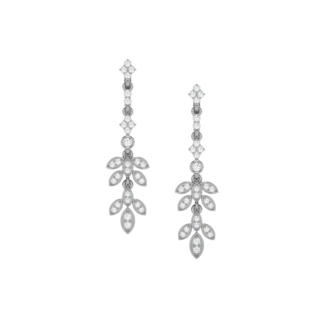 Brilliant Drift Lab Grown Diamond Drop Earrings by Stefee Jewels