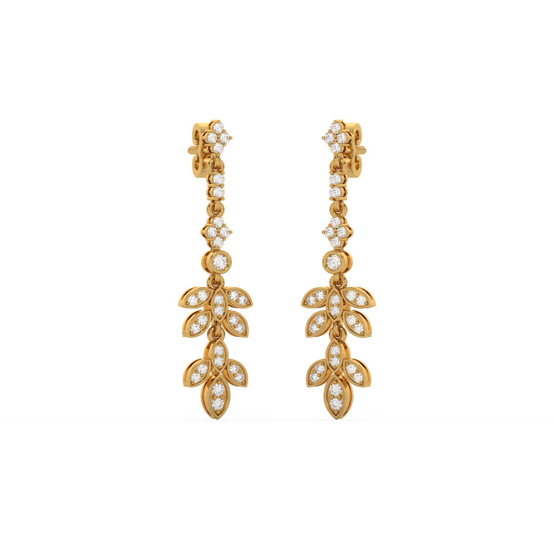 Brilliant Drift Lab Grown Diamond Drop Earrings by Stefee Jewels