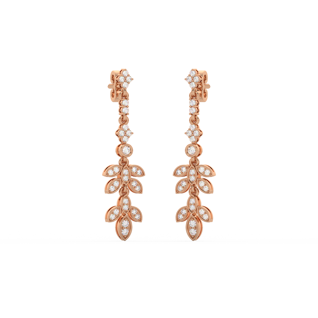 Brilliant Drift Lab Grown Diamond Drop Earrings by Stefee Jewels
