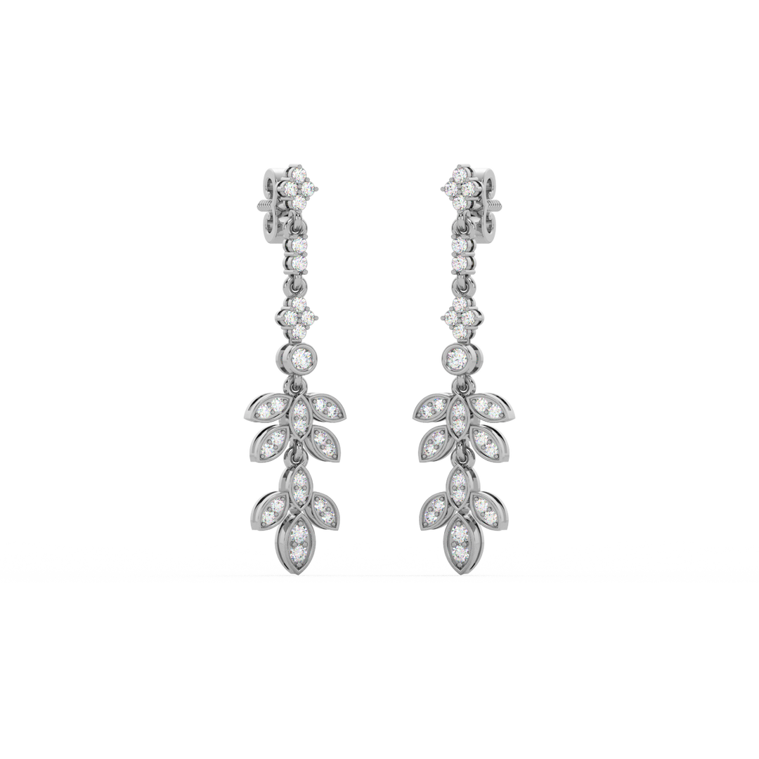 Brilliant Drift Lab Grown Diamond Drop Earrings by Stefee Jewels
