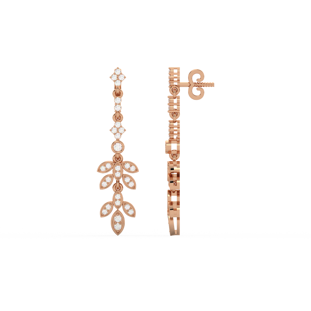 Brilliant Drift Lab Grown Diamond Drop Earrings by Stefee Jewels