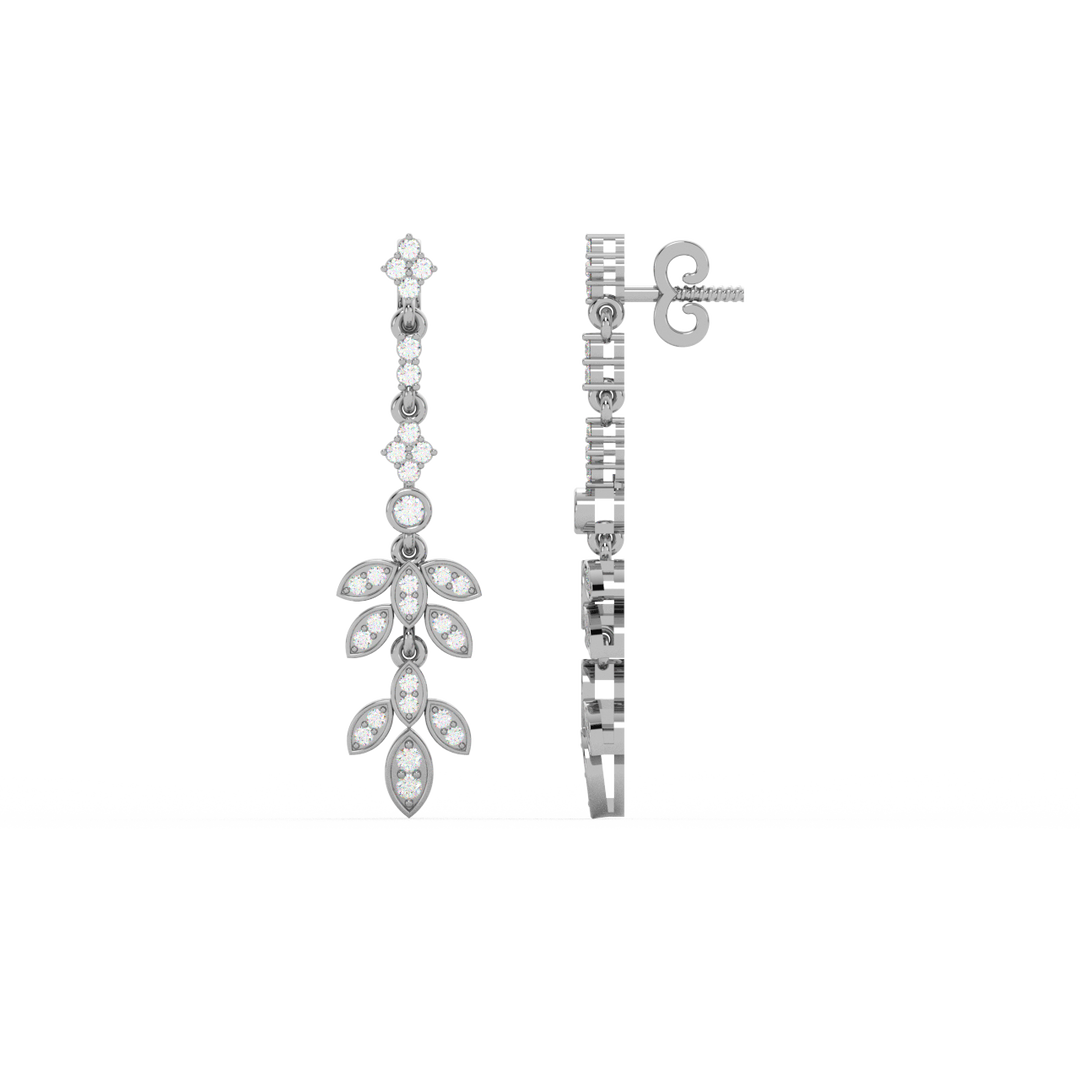 Brilliant Drift Lab Grown Diamond Drop Earrings by Stefee Jewels