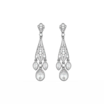 Load image into Gallery viewer, Ambrosia Star Lab Grown Diamond Drop Earrings by Stefee Jewels