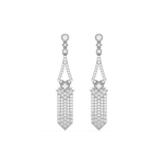Load image into Gallery viewer, Dazzling Swirls Lab Grown Diamond Drop Earrings by Stefee Jewels