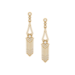 Load image into Gallery viewer, Dazzling Swirls Lab Grown Diamond Drop Earrings by Stefee Jewels