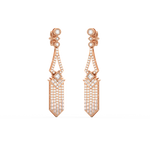 Load image into Gallery viewer, Dazzling Swirls Lab Grown Diamond Drop Earrings by Stefee Jewels