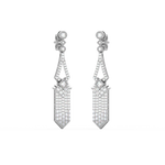 Load image into Gallery viewer, Dazzling Swirls Lab Grown Diamond Drop Earrings by Stefee Jewels