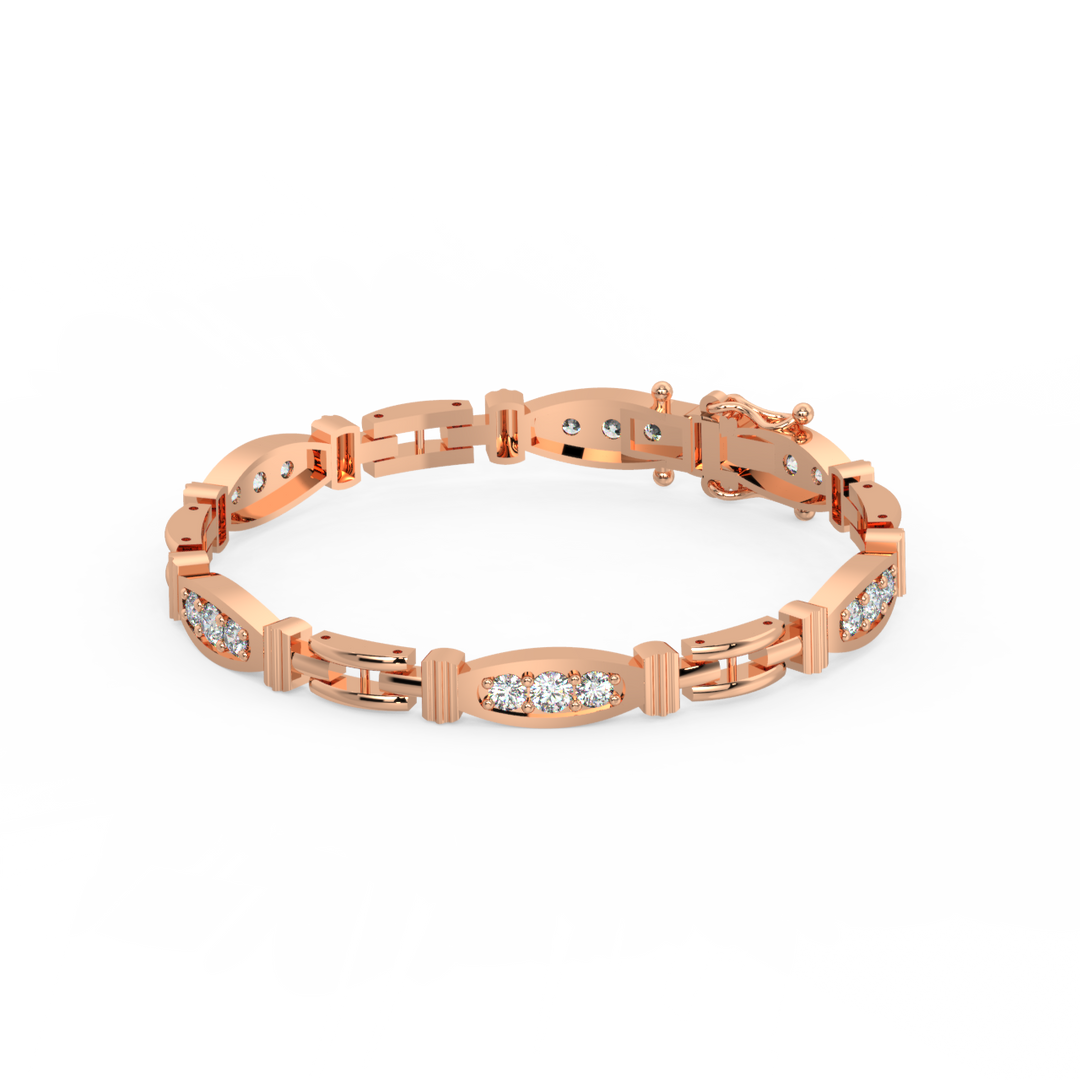 Elegant Motif Lab Grown Diamond Bracelets by Stefee Jewels