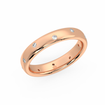 Load image into Gallery viewer, Stacking Band Ring with Lab Grown Diamond by Stefee
