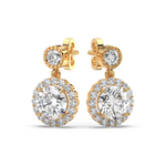 Load image into Gallery viewer, Signature Cross  Lab Grown Diamond Studs By Stefee Jewels
