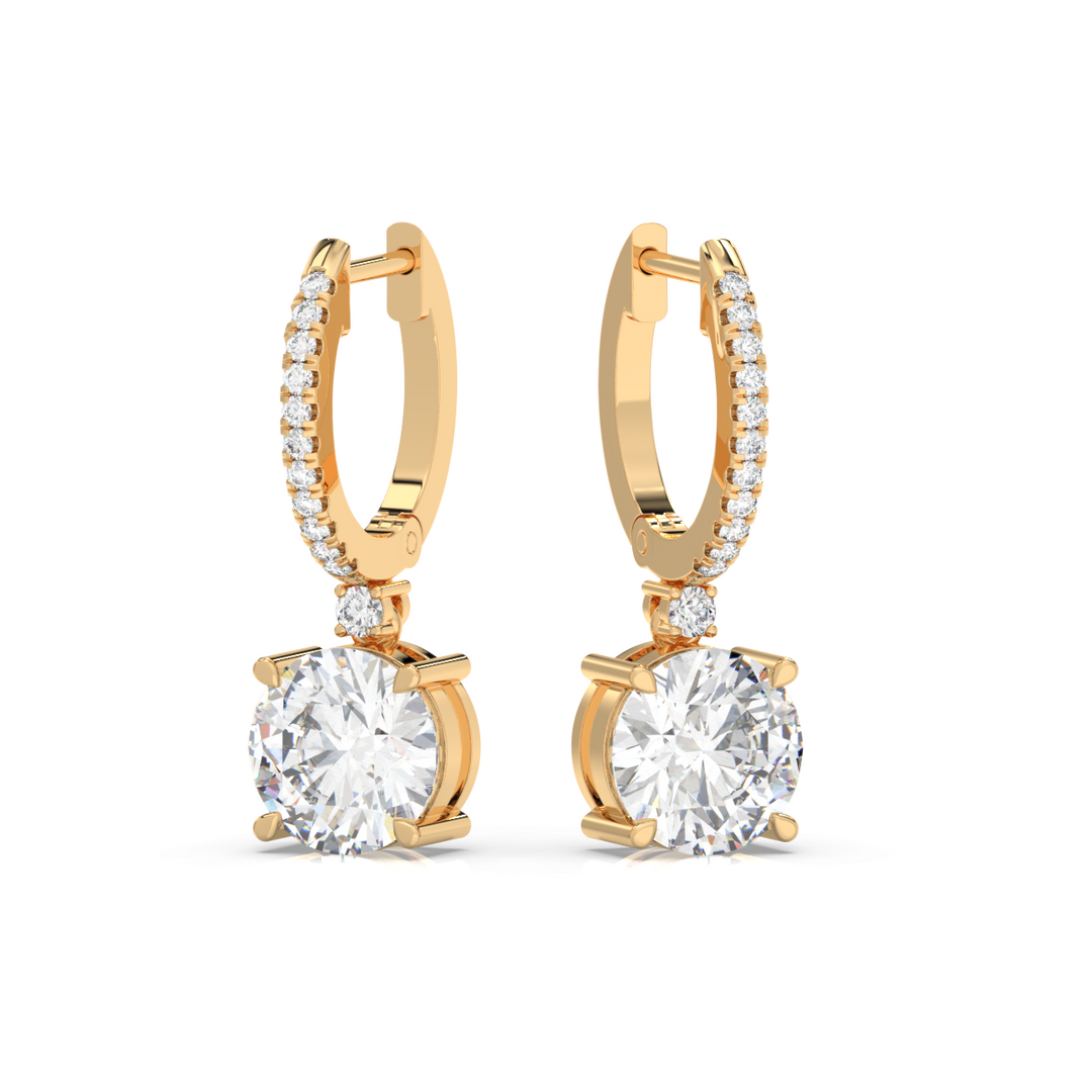 Classic  Lab Grown Diamond  Dangles By Stefee Jewels