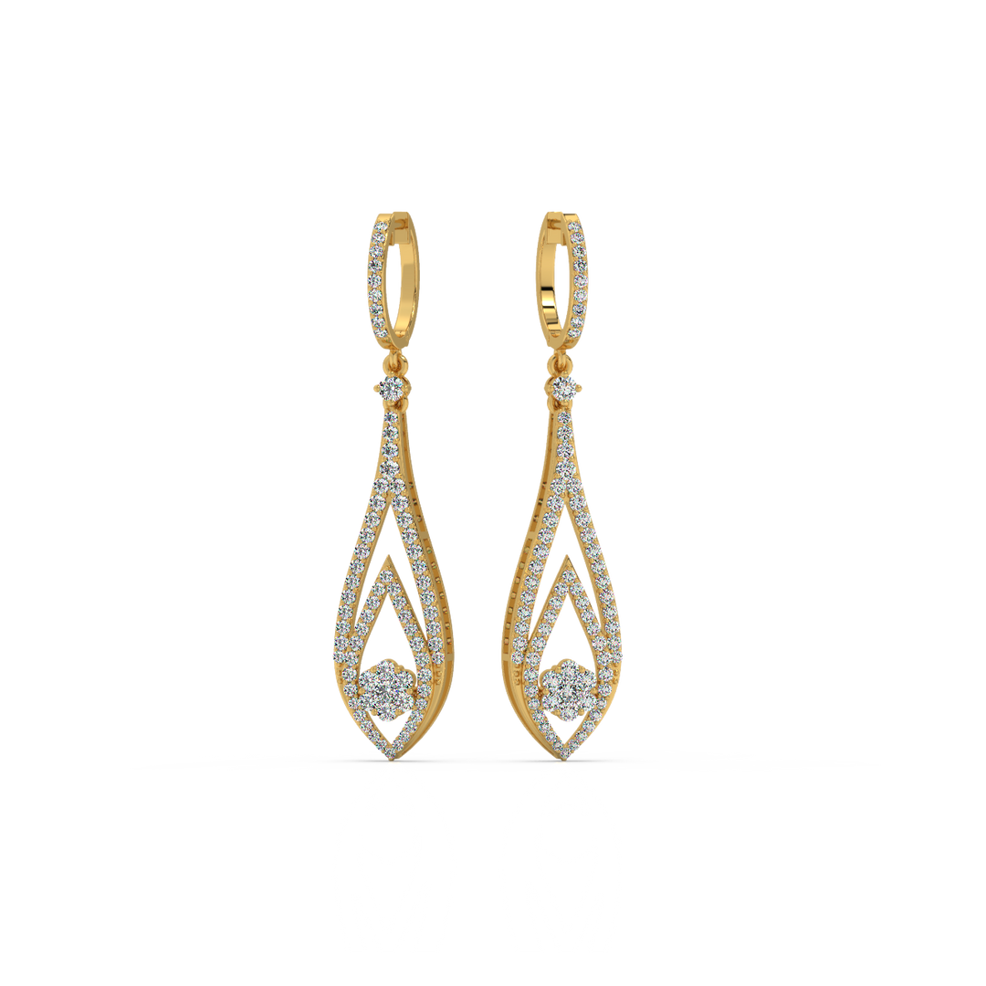 Jharoka Lab Grown Diamond   Earrings By Stefee Jewels