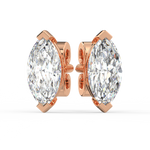 Load image into Gallery viewer, Solitaire Marquise Lab Grown Diamond Studs Earrings by Stefee
