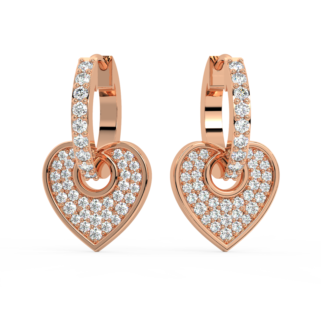 Dazzling Dreams Lab Grown Diamond Hoop Earrings by Stefee Jewels