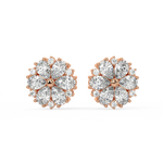 Load image into Gallery viewer, Floral Radiance  Lab Grown Diamond  Pendant Set by Stefee Jewels