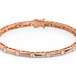 Load image into Gallery viewer, Glittering Delight Lab Grown Diamond Bracelets by Stefee Jewels