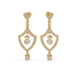 Load image into Gallery viewer, Sparkling Stars Lab Grown Diamond Drop Earrings by Stefee Jewels
