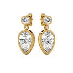 Load image into Gallery viewer, The Leafy  Lab Grown Diamond Earrings By Stefee Jewels
