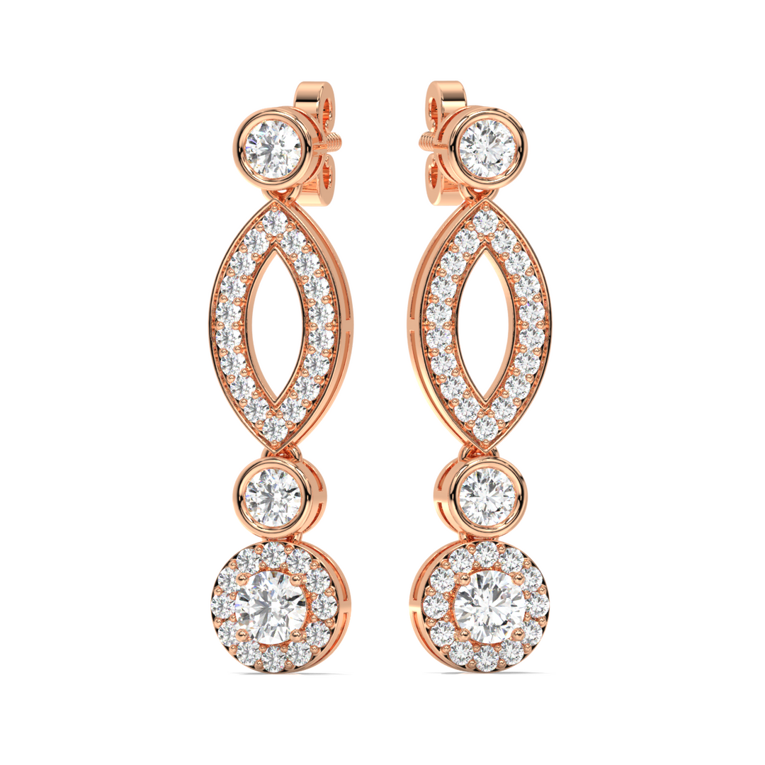 Glamour Droplet Earrings By Stefee Jewels