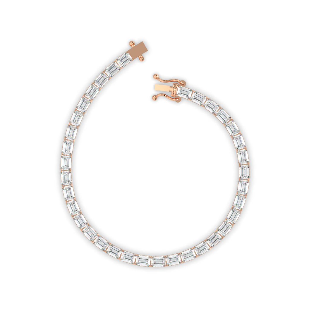 Radiant Lab Grown Diamond Tennis Bracelets by Stefee Jewels