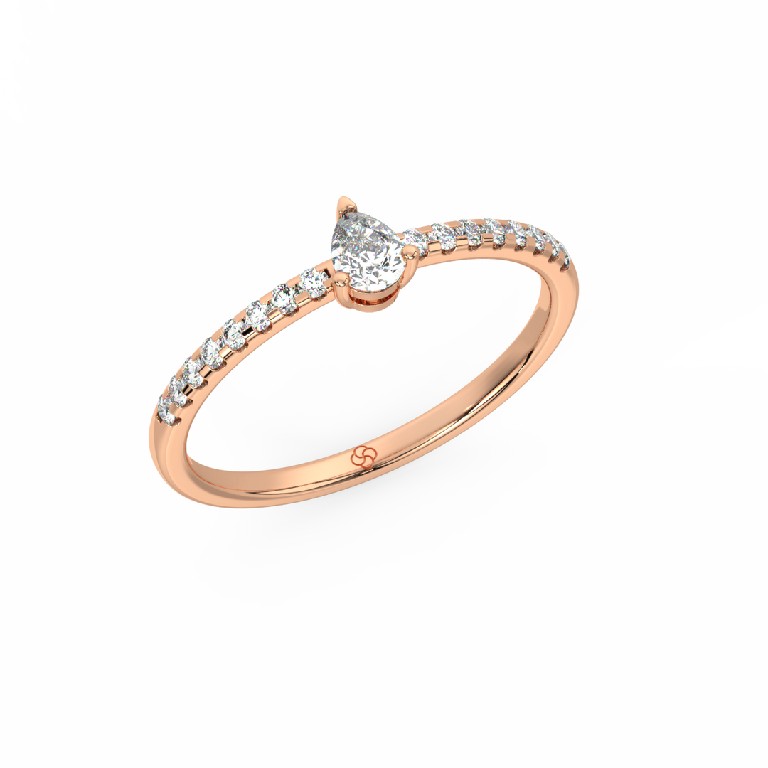 Novo Pink Lab Grown -Engagement Diamond Ring by Stefee Jewels